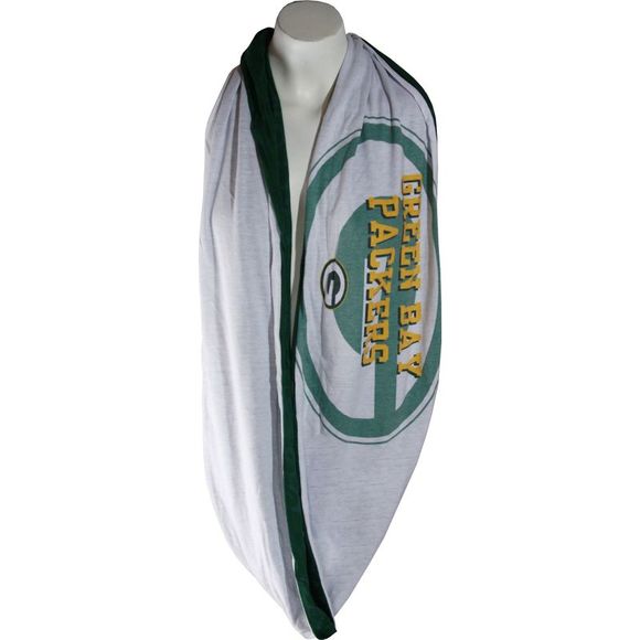 Green Bay Packers Cameo Women's Infinity Scarf - Picture 3 of 3